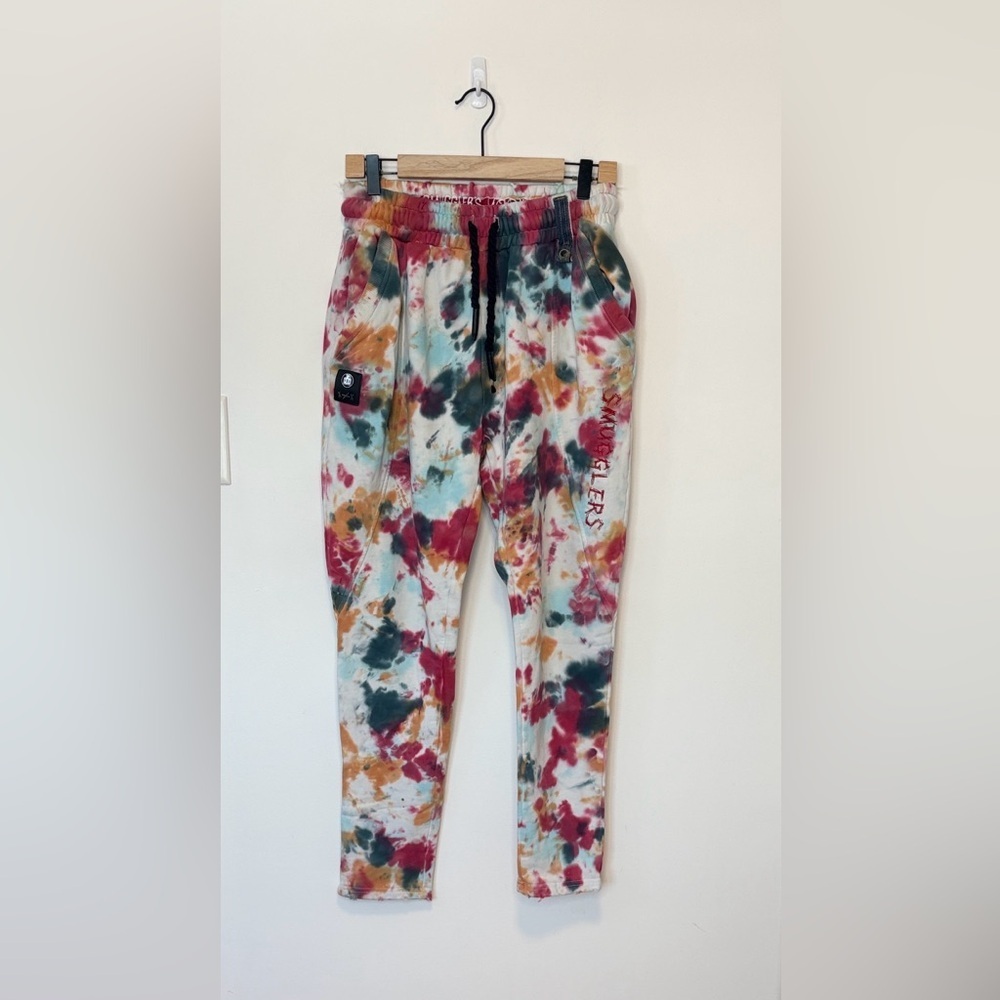 Smugglers moon tie dyed joggers , sz : large